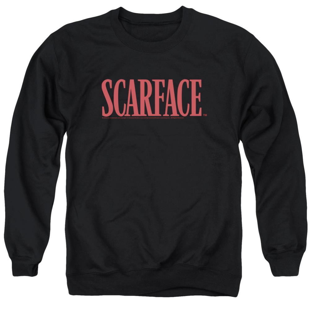 Scarface Logo Men's Crewneck 50 50 Poly Long-Sleeve T-Shirt