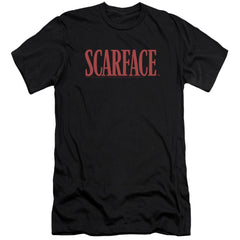 Scarface Logo Men's Ultra-Soft 30/1 Cotton Slim Short-Sleeve T-Shirt
