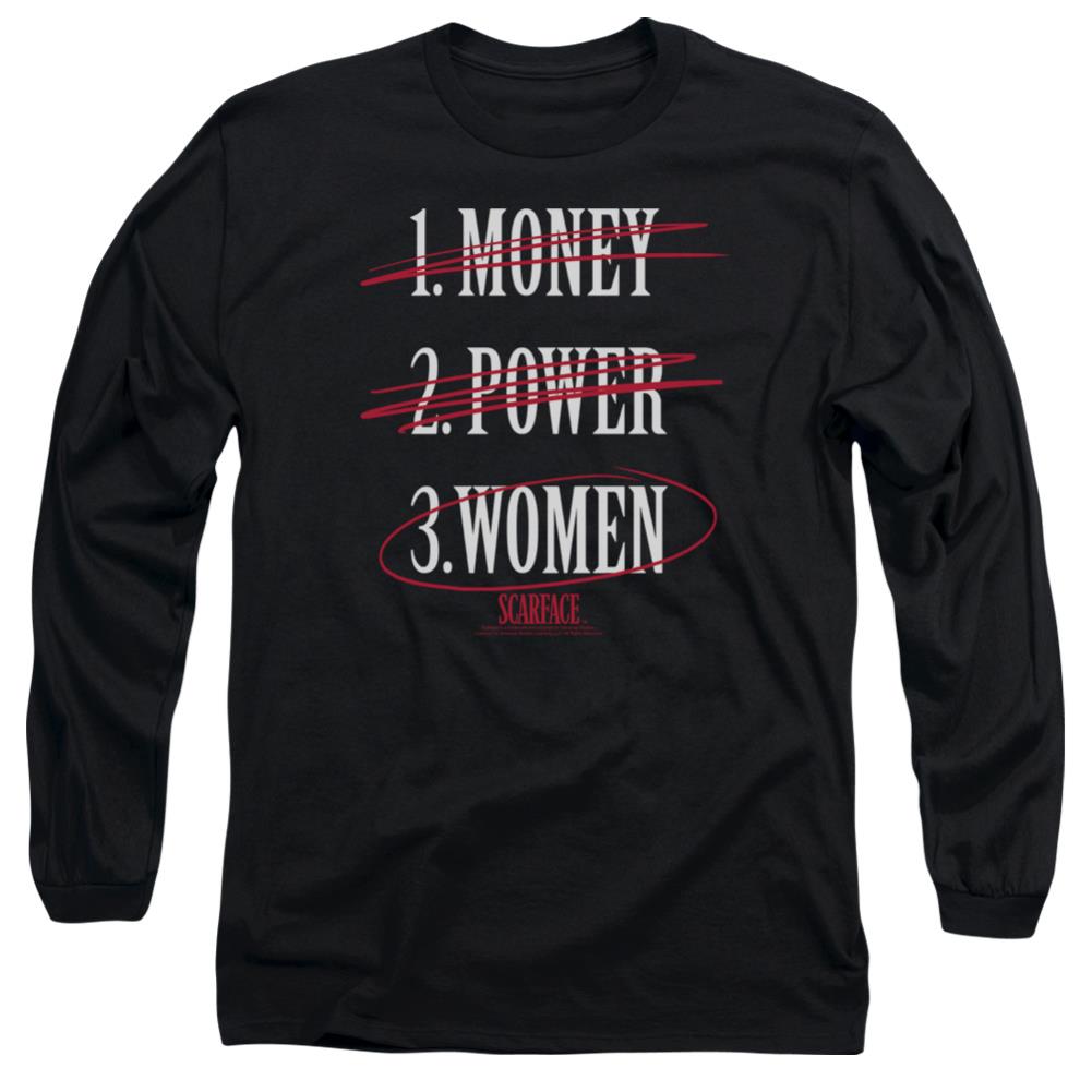 Scarface Money Power Women Men's 18/1 Cotton Long-Sleeve T-Shirt