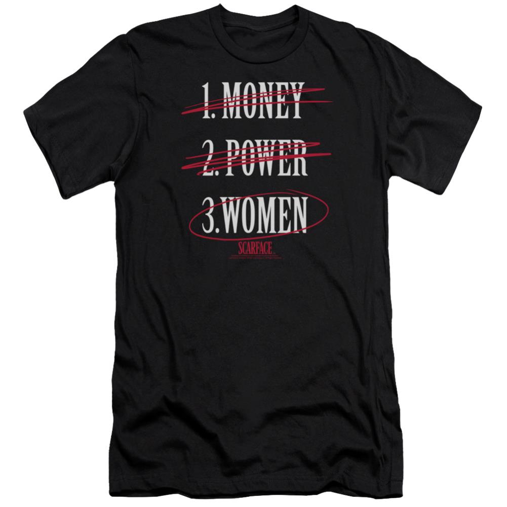 Scarface Money Power Women Men's Ultra-Soft 30/1 Cotton Slim Short-Sleeve T-Shirt