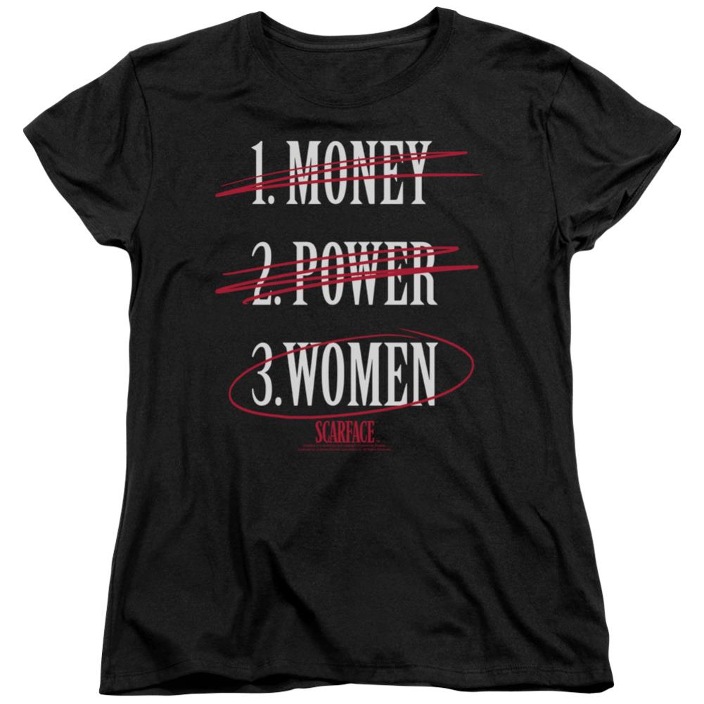 Scarface Money Power Women Women's 18/1 Cotton Short-Sleeve T-Shirt