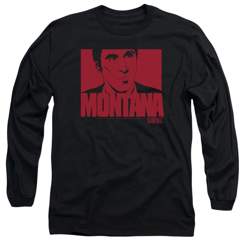 Scarface Montana Face Men's 18/1 Cotton Long-Sleeve T-Shirt