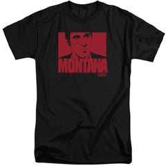 Scarface Montana Face Men's 18/1 Tall Cotton Short-Sleeve T-Shirt