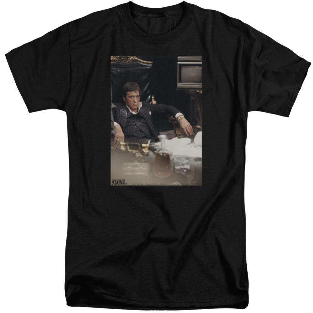 Scarface Sit Back Men's 18/1 Tall Cotton Short-Sleeve T-Shirt