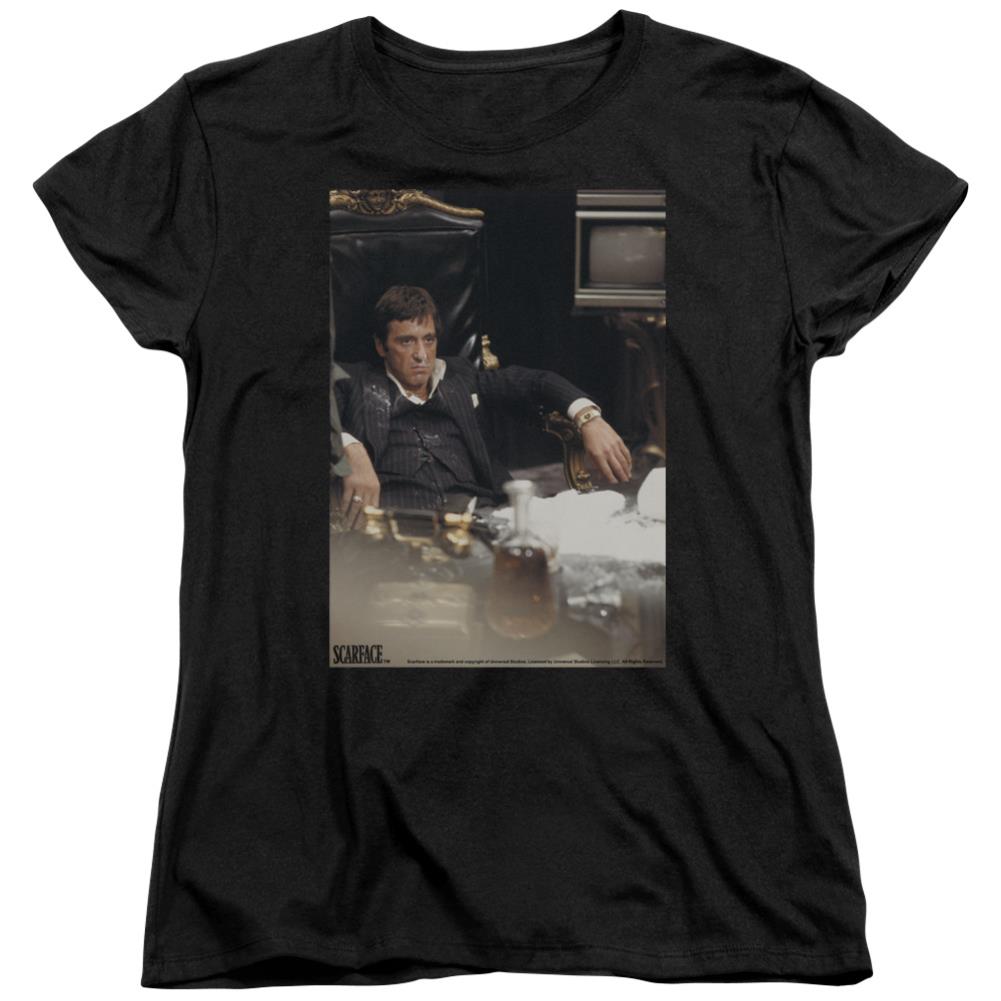 Scarface Sit Back Women's 18/1 Cotton Short-Sleeve T-Shirt