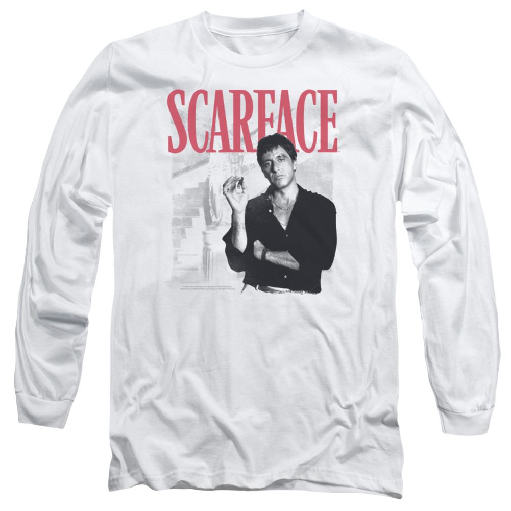 Scarface Stairway Men's 18/1 Cotton Long-Sleeve T-Shirt