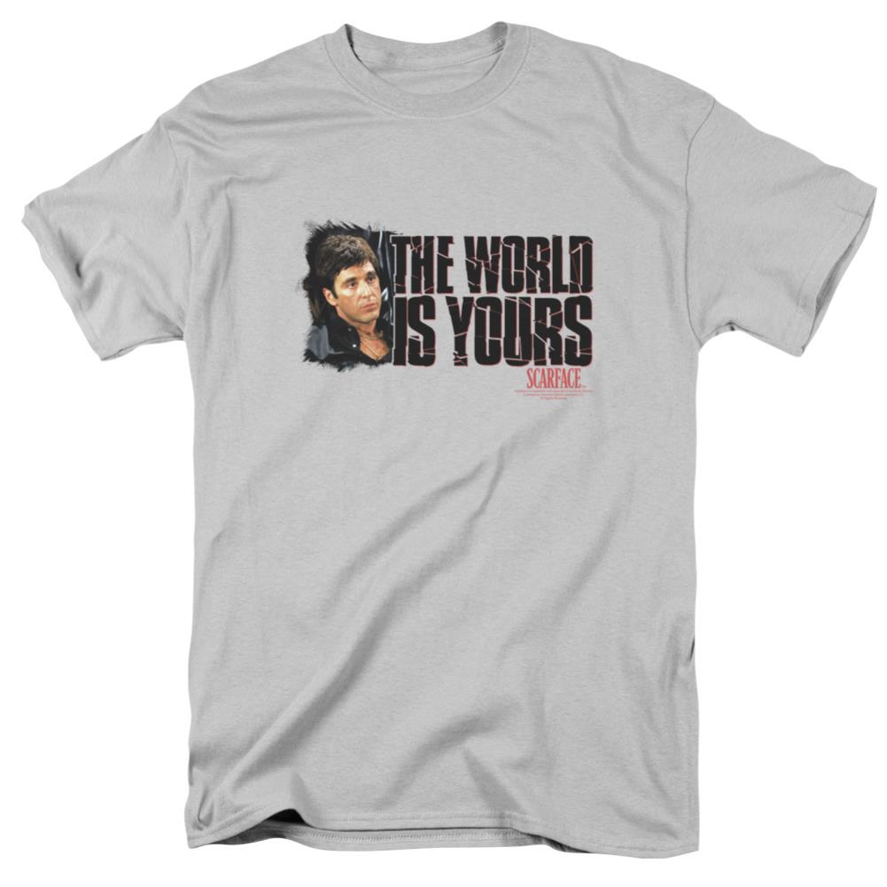Scarface The World Is Yours Men's 18/1 Cotton Short-Sleeve T-Shirt