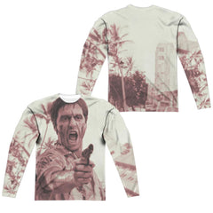 Scarface War Cry Men's Regular Fit Polyester Long-Sleeve T-Shirt
