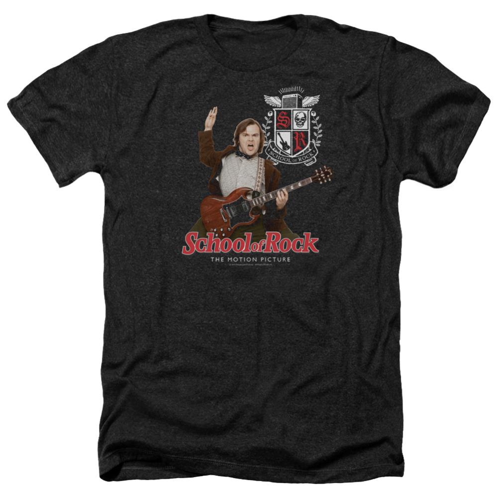 School Of Rock The Teacher Is In Men's 30/1 Heather 60 40 Poly Short-Sleeve T-Shirt