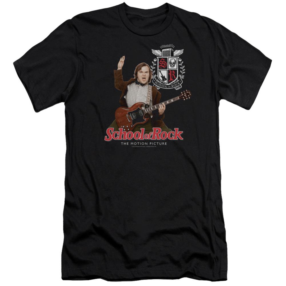 School Of Rock The Teacher Is In Men's Ultra-Soft 30/1 Cotton Slim Short-Sleeve T-Shirt
