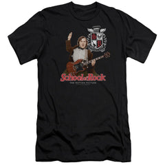 School Of Rock The Teacher Is In Men's Ultra-Soft 30/1 Cotton Slim Short-Sleeve T-Shirt