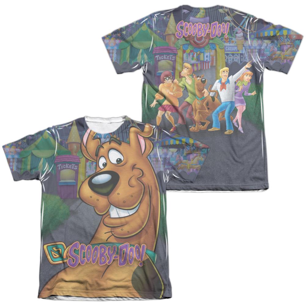 Scooby-Doo Big Dog (Front/Back Print) Men's Regular Fit Poly Cotton Short-Sleeve T-Shirt