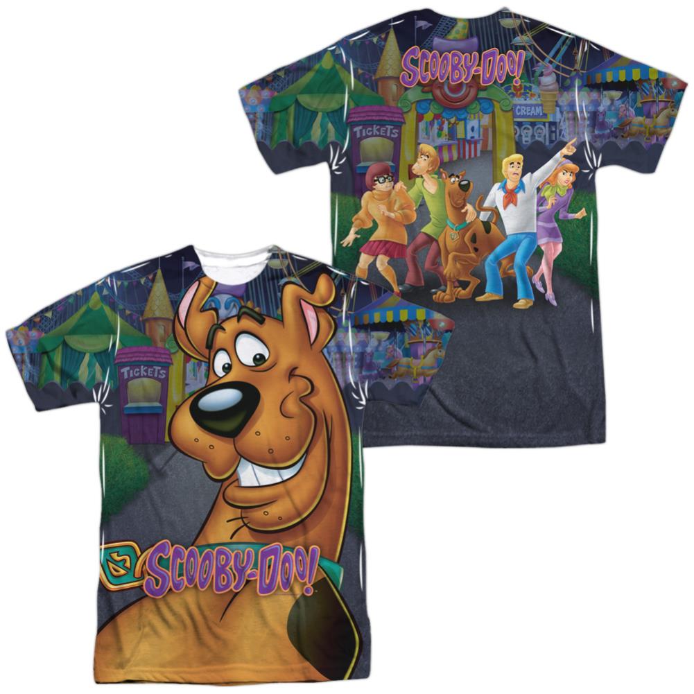 Scooby-Doo Big Dog (Front/Back Print) Men's Regular Fit Polyester Short-Sleeve T-Shirt