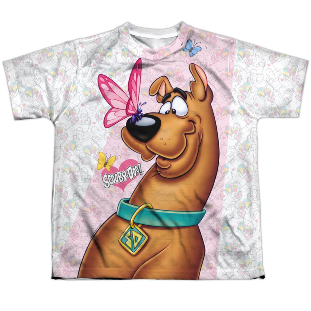 Scooby-Doo Butterfly Youth Regular Fit Poly Short-Sleeve T-Shirt