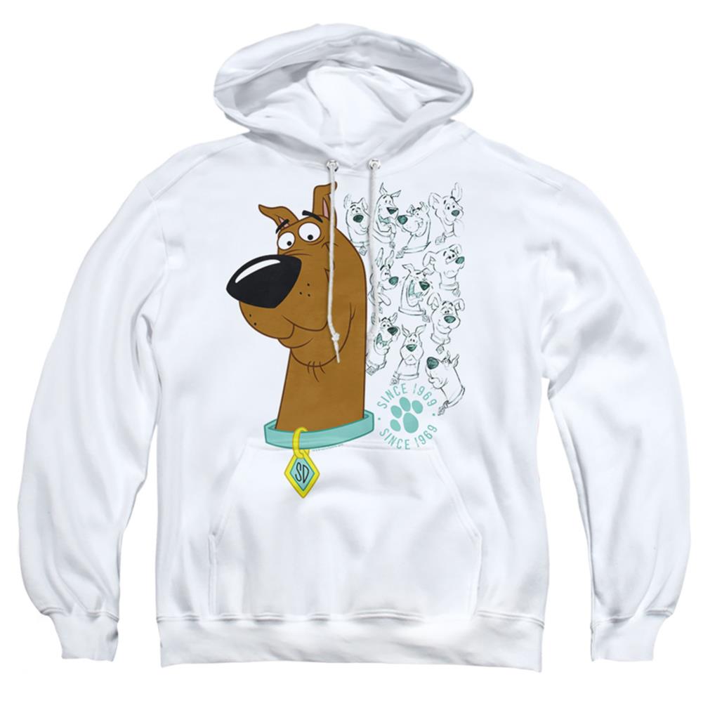 Scooby-Doo Evolution Of Scooby Doo Men's Pull-Over 75 25 Poly Hoodie