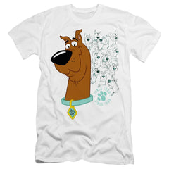 Scooby-Doo Evolution Of Scooby Doo Men's Ultra-Soft 30/1 Cotton Slim Short-Sleeve T-Shirt