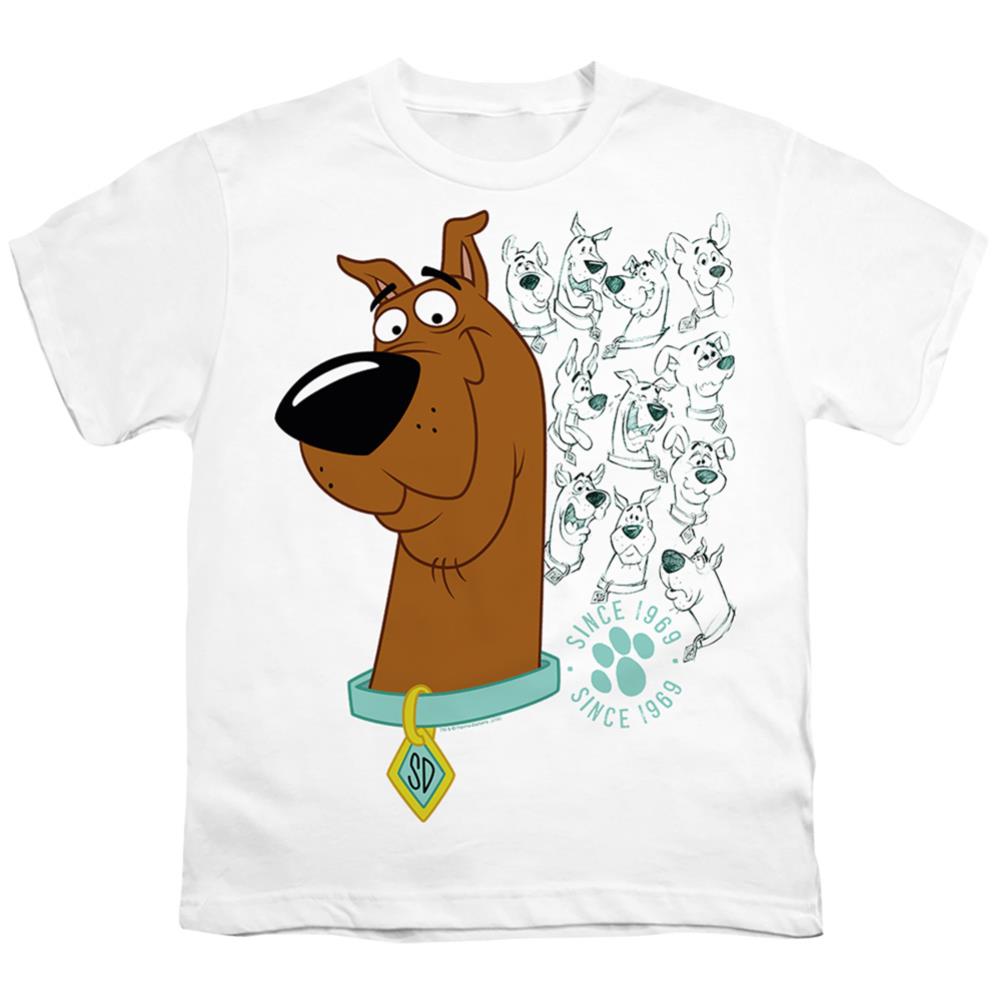 Scooby-Doo Evolution Of Scooby Doo Youth 18/1 100% Cotton Short-Sleeve T-Shirt