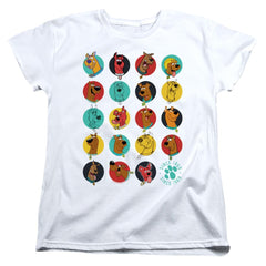 Scooby-Doo Heads Up Women's 18/1 Cotton Short-Sleeve T-Shirt
