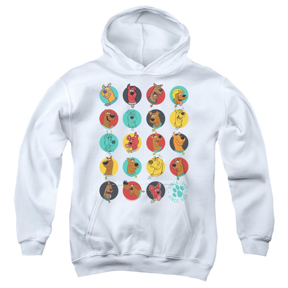Scooby-Doo Heads Up Youth Cotton Poly Pull-Over Hoodie