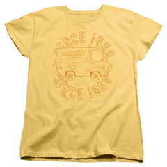 Scooby-Doo Mystery Machine Women's 18/1 Cotton Short-Sleeve T-Shirt