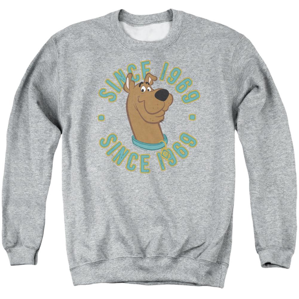 Scooby-Doo Scooby 1969 Men's Crewneck 50 50 Poly Long-Sleeve T-Shirt