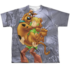 Scooby-Doo Scooby And Shaggy Youth Regular Fit Poly Short-Sleeve T-Shirt