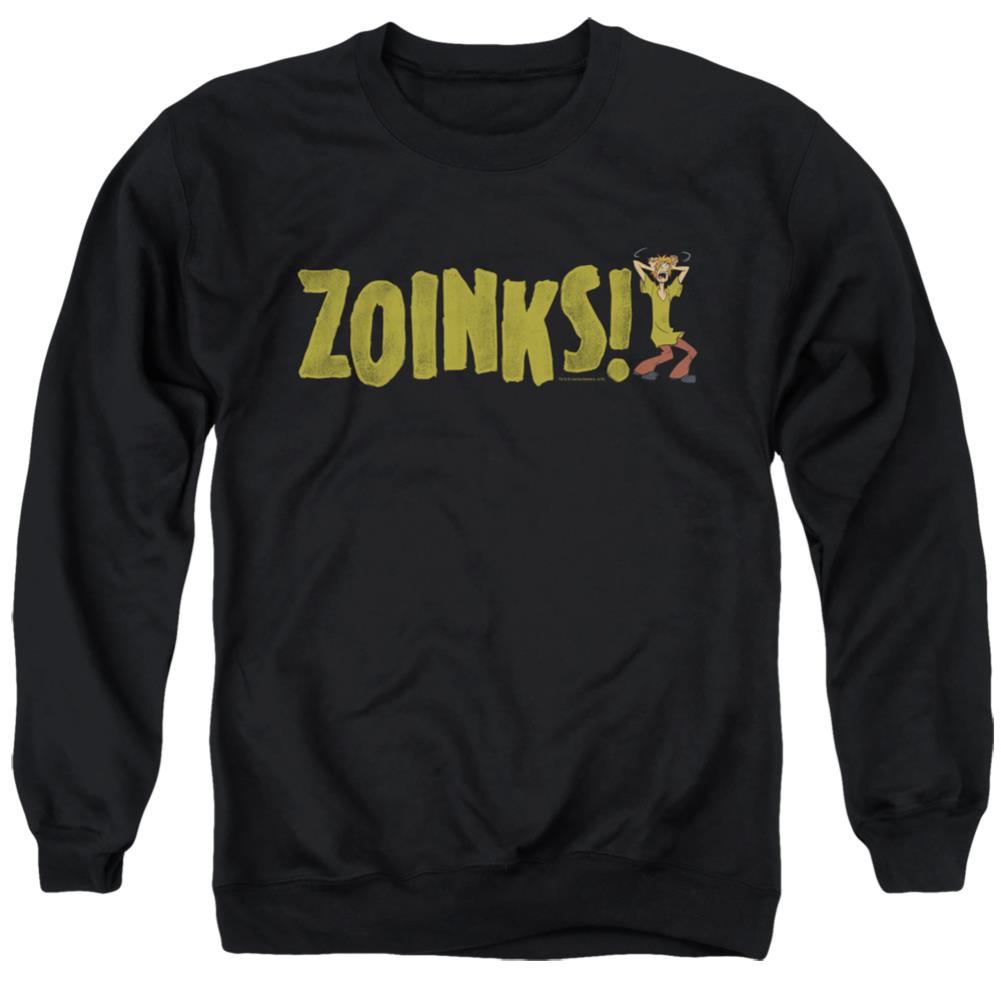 Scooby-Doo Zoinks Men's Crewneck 50 50 Poly Long-Sleeve T-Shirt