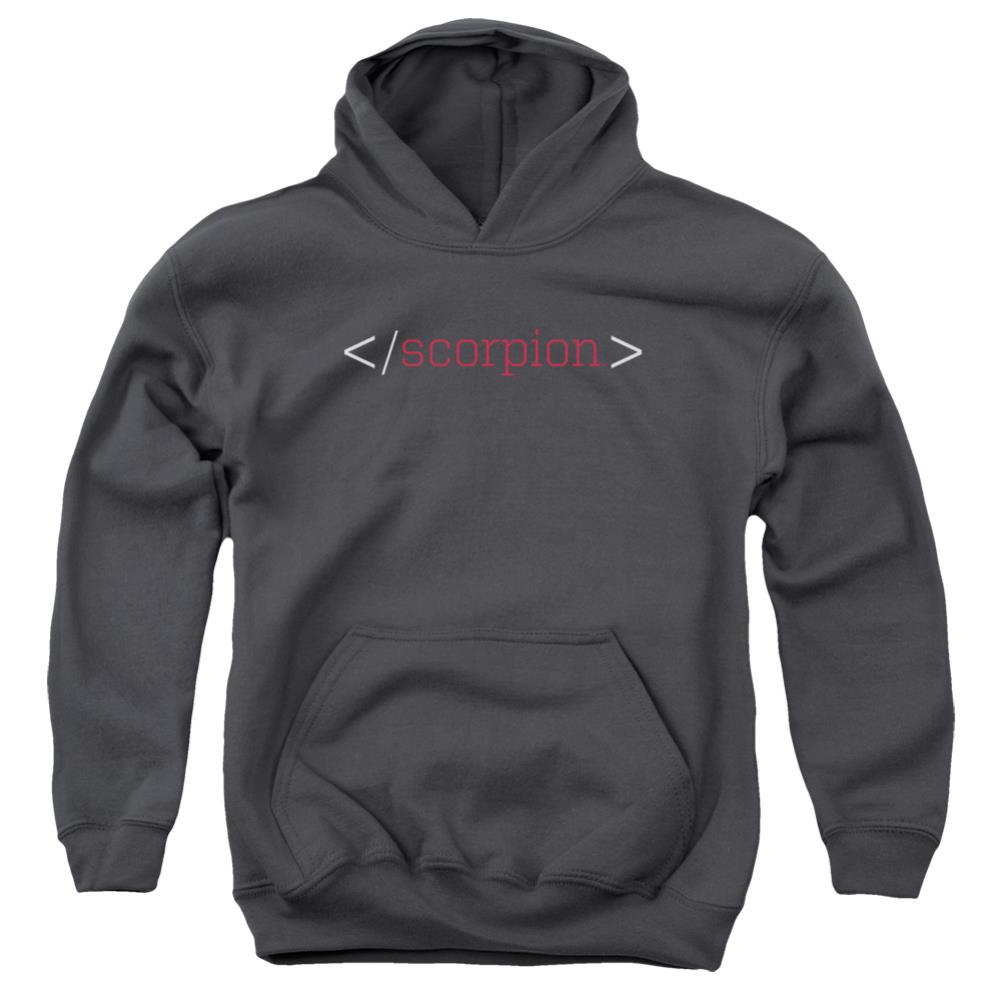 Scorpion Logo Youth Cotton Poly Pull-Over Hoodie