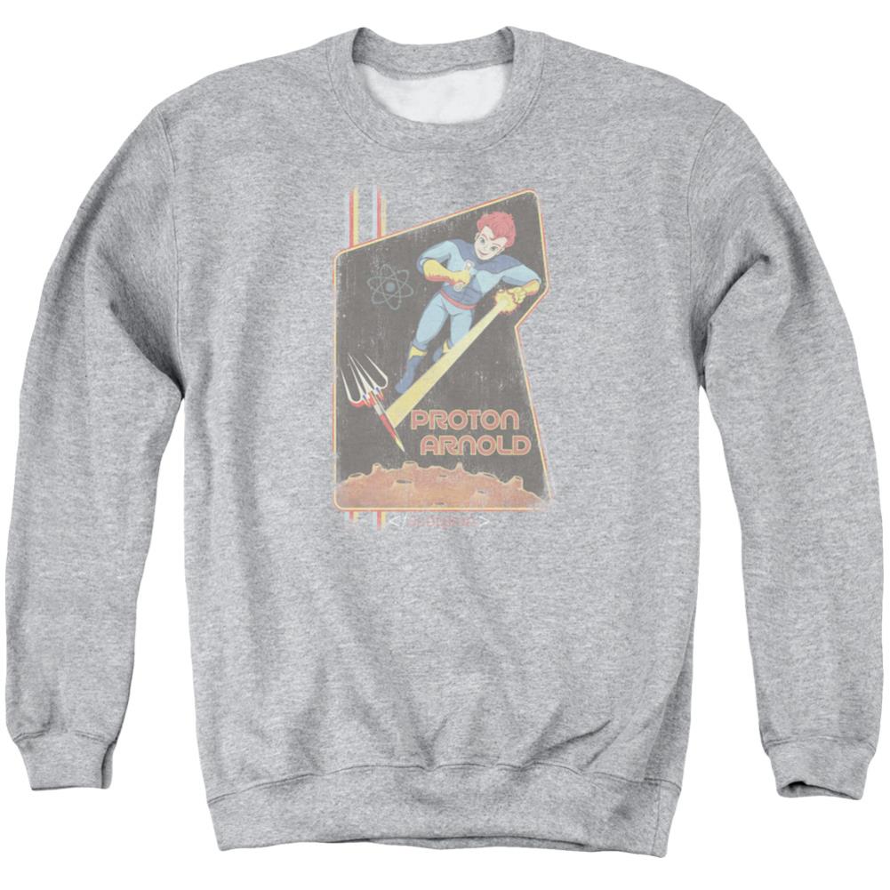 Scorpion Proton Arnold Poster Men's Crewneck 50 50 Poly Long-Sleeve T-Shirt
