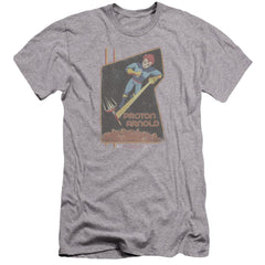 Scorpion Proton Arnold Poster Men's Ultra-Soft 30/1 Cotton Slim Short-Sleeve T-Shirt