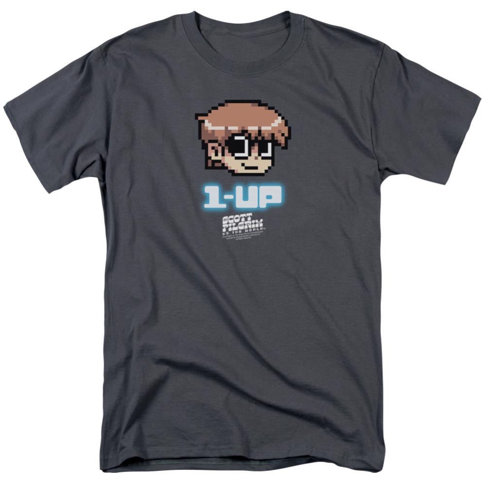 Scott Pilgrim VS. The World 1 Up Men's 18/1 Cotton Short-Sleeve T-Shirt