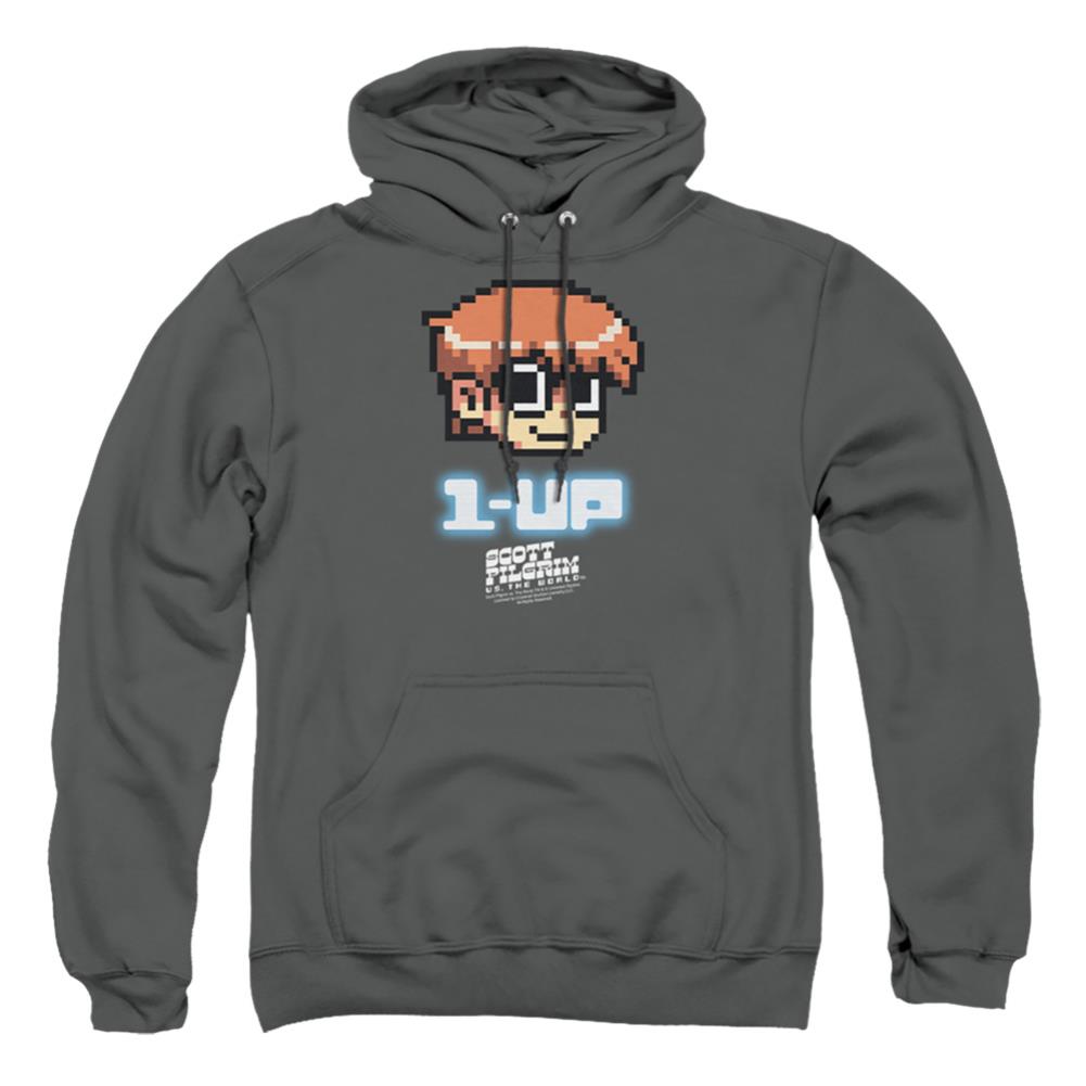 Scott Pilgrim VS. The World 1 Up Men's Pull-Over 75 25 Poly Hoodie