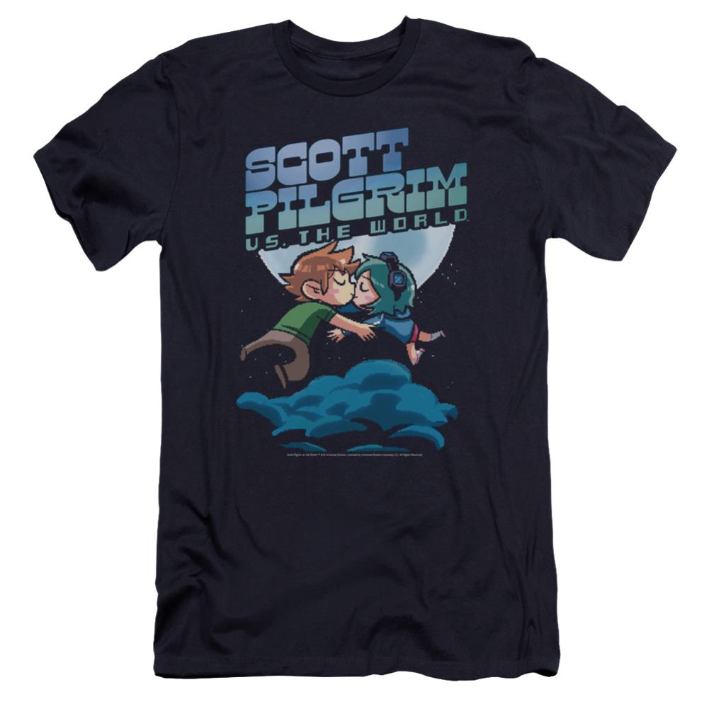 Scott Pilgrim VS. The World Lovers Men's Ultra-Soft 30/1 Cotton Slim Short-Sleeve T-Shirt
