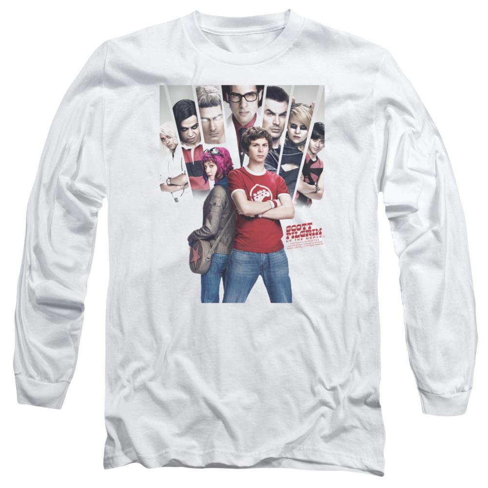 Scott Pilgrim VS. The World Pilgrim Poster Men's 18/1 Cotton Long-Sleeve T-Shirt