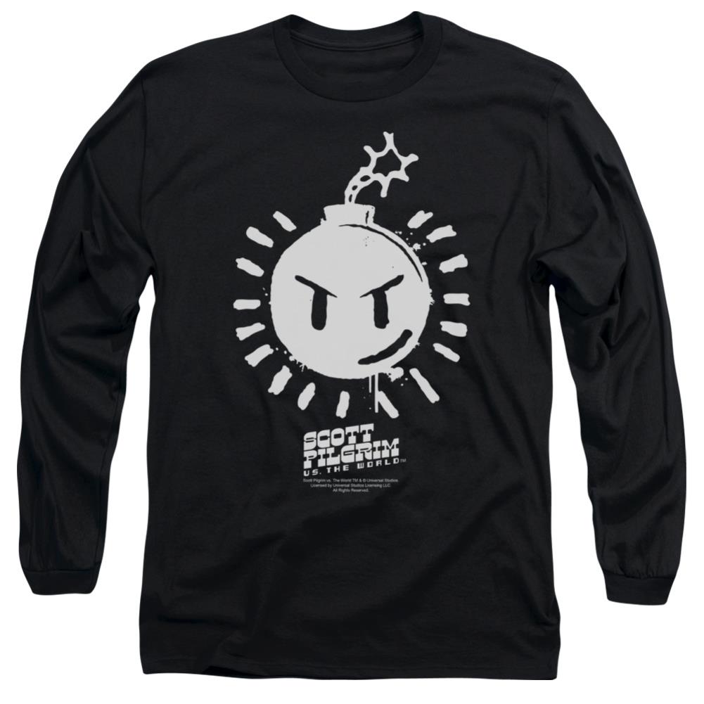 Scott Pilgrim VS. The World Sex Bob Omb Logo Men's 18/1 Cotton Long-Sleeve T-Shirt