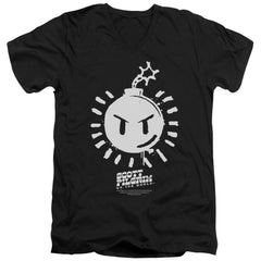 Scott Pilgrim VS. The World Sex Bob Omb Logo Men's 30/1 Cotton Slim V-Neck T-Shirt
