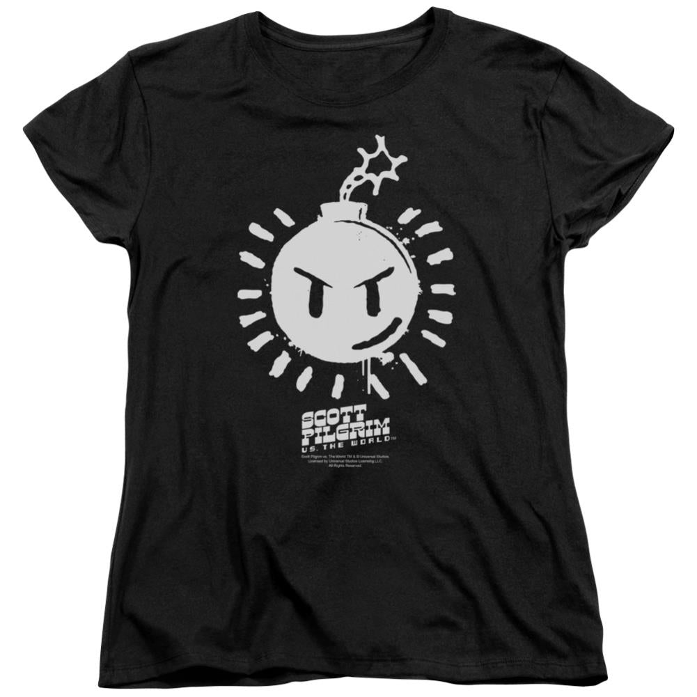 Scott Pilgrim VS. The World Sex Bob Omb Logo Women's 18/1 Cotton Short-Sleeve T-Shirt