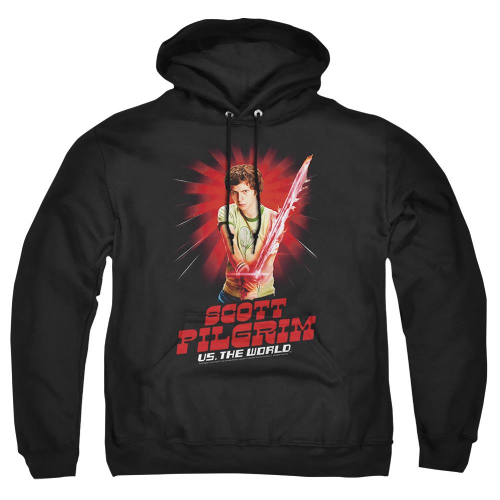 Scott Pilgrim VS. The World Super Sword Men's Pull-Over 75 25 Poly Hoodie