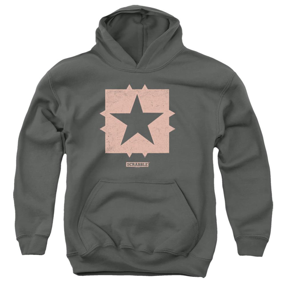 Scrabble Free Space Youth Cotton Poly Pull-Over Hoodie
