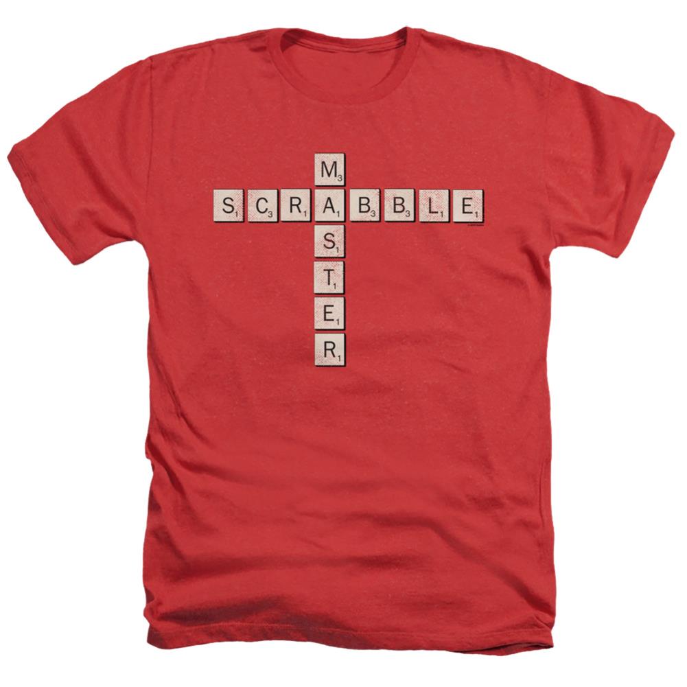 Scrabble Scrabble Master Men's 30/1 Heather 60 40 Poly Short-Sleeve T-Shirt