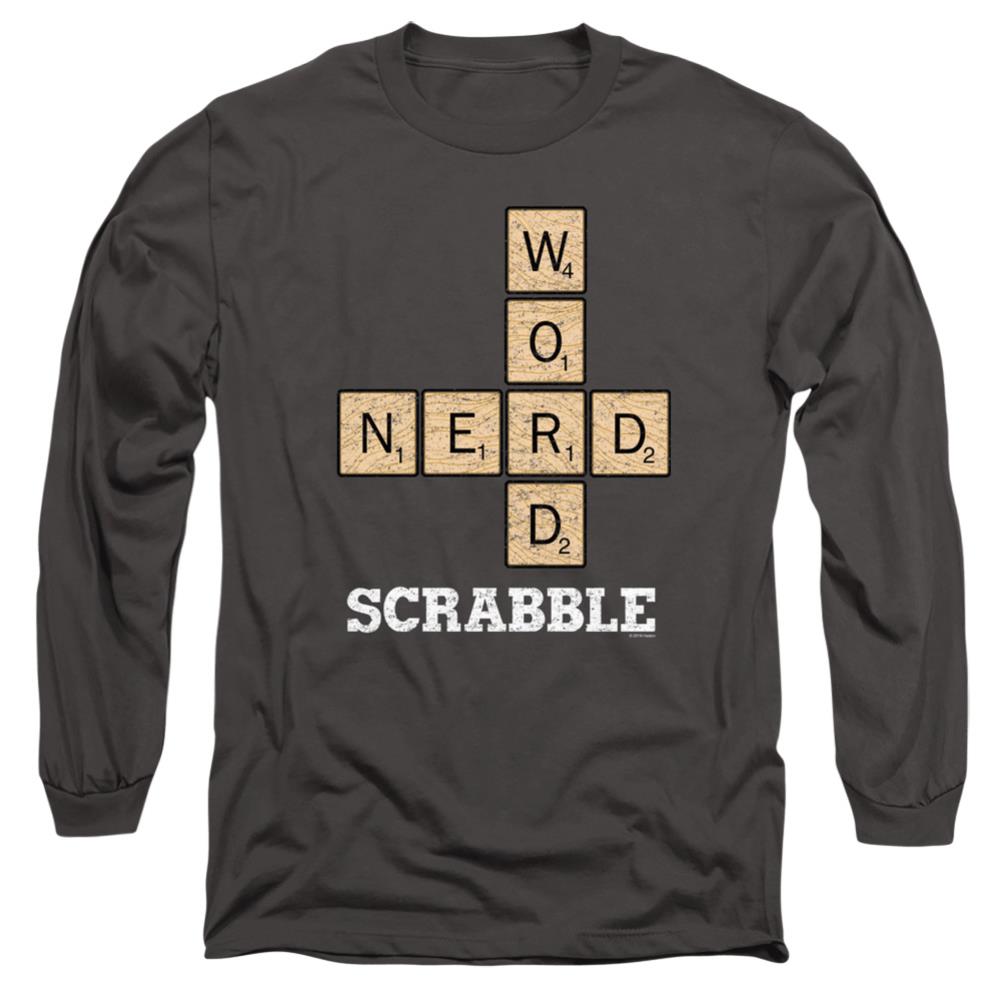 Scrabble Word Nerd Men's 18/1 Cotton Long-Sleeve T-Shirt