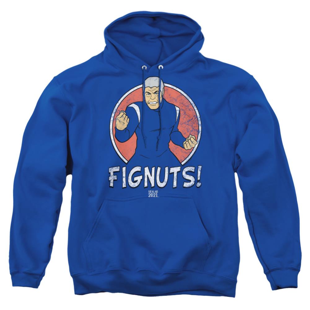 Sealab 2021 Fignuts Men's Pull-Over 75 25 Poly Hoodie