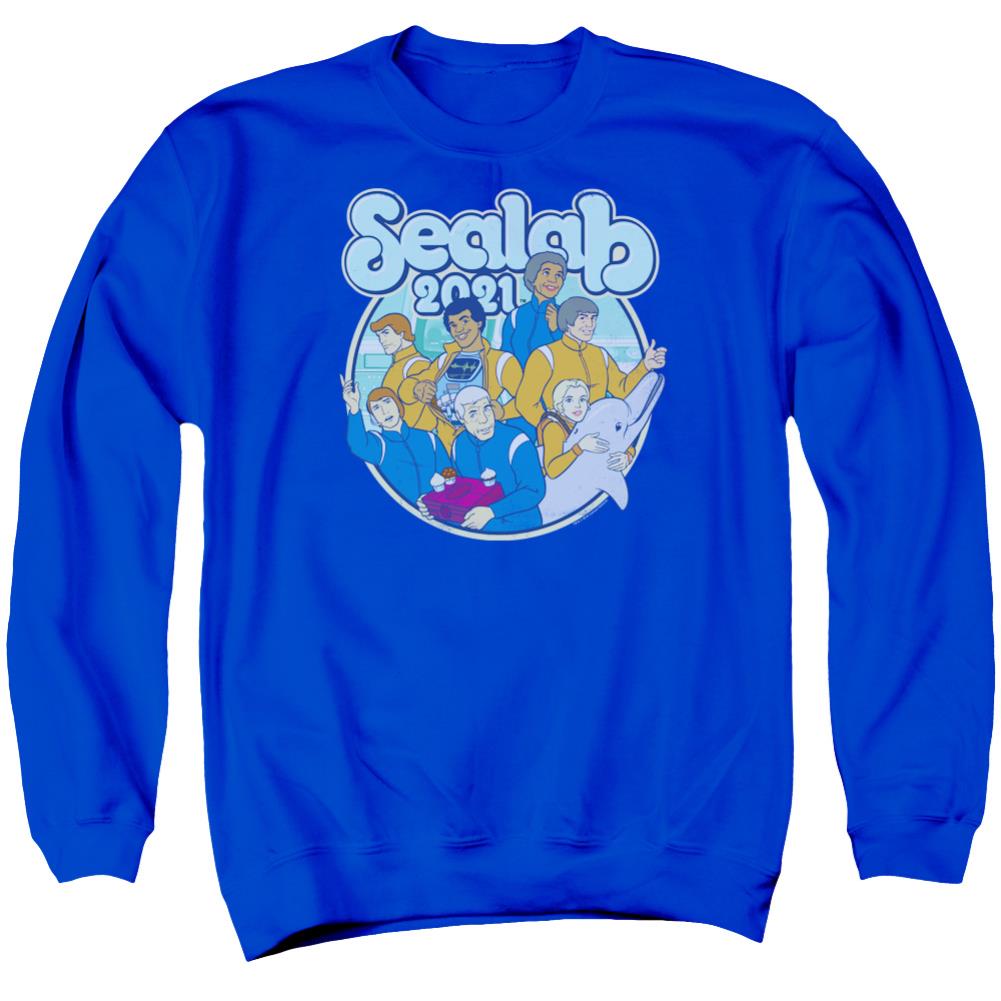 Sealab 2021 Gangs All Here Men's Crewneck 50 50 Poly Long-Sleeve T-Shirt