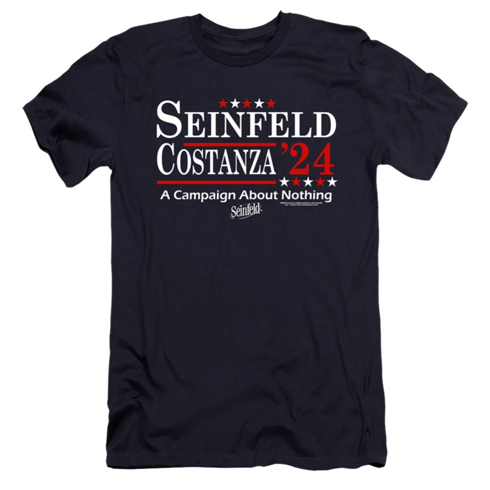 Seinfeld Election Tee Men's Ultra-Soft 30/1 Cotton Slim Short-Sleeve T-Shirt