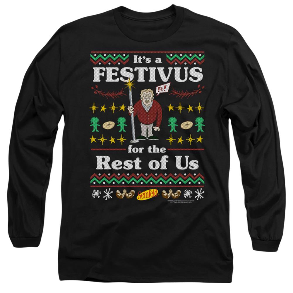 Seinfeld Festive Festivus Men's 18/1 Cotton Long-Sleeve T-Shirt