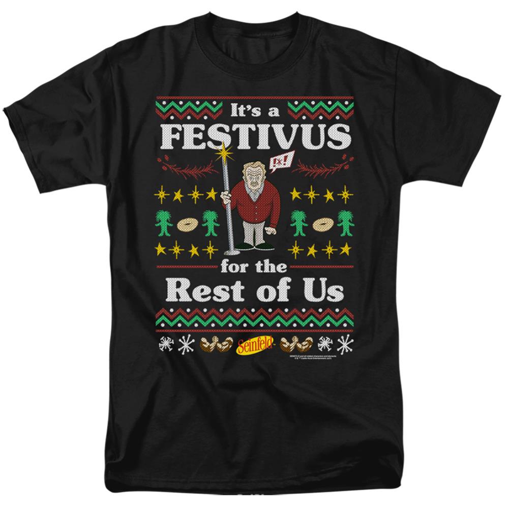 Seinfeld Festive Festivus Men's 18/1 Cotton Short-Sleeve T-Shirt