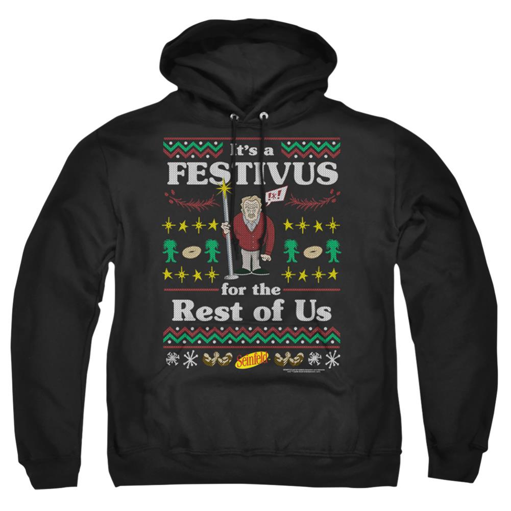 Seinfeld Festive Festivus Men's Pull-Over 75 25 Poly Hoodie