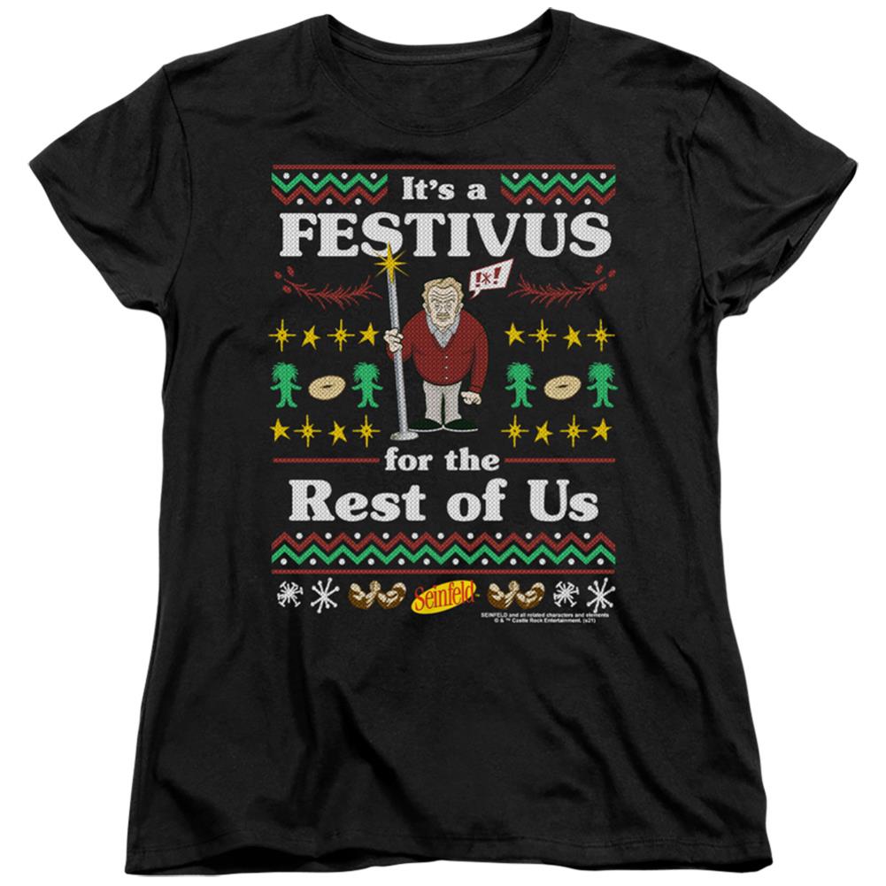 Seinfeld Festive Festivus Women's 18/1 Cotton Short-Sleeve T-Shirt