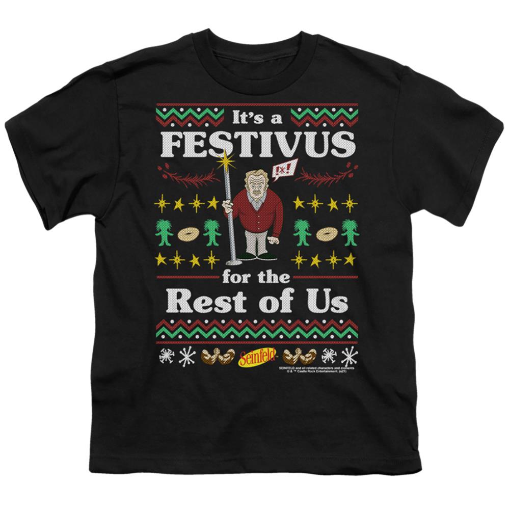 Seinfeld Festive Festivus Youth 18/1 100% Cotton Short-Sleeve T-Shirt