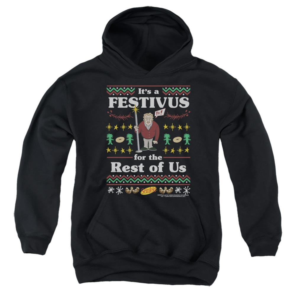 Seinfeld Festive Festivus Youth Cotton Poly Pull-Over Hoodie